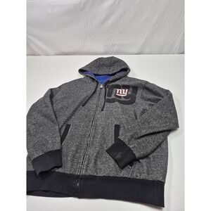New York Giants Hoodie Mens 2XL Gray NFL Football NFL Pro Line Zip Up Fleece